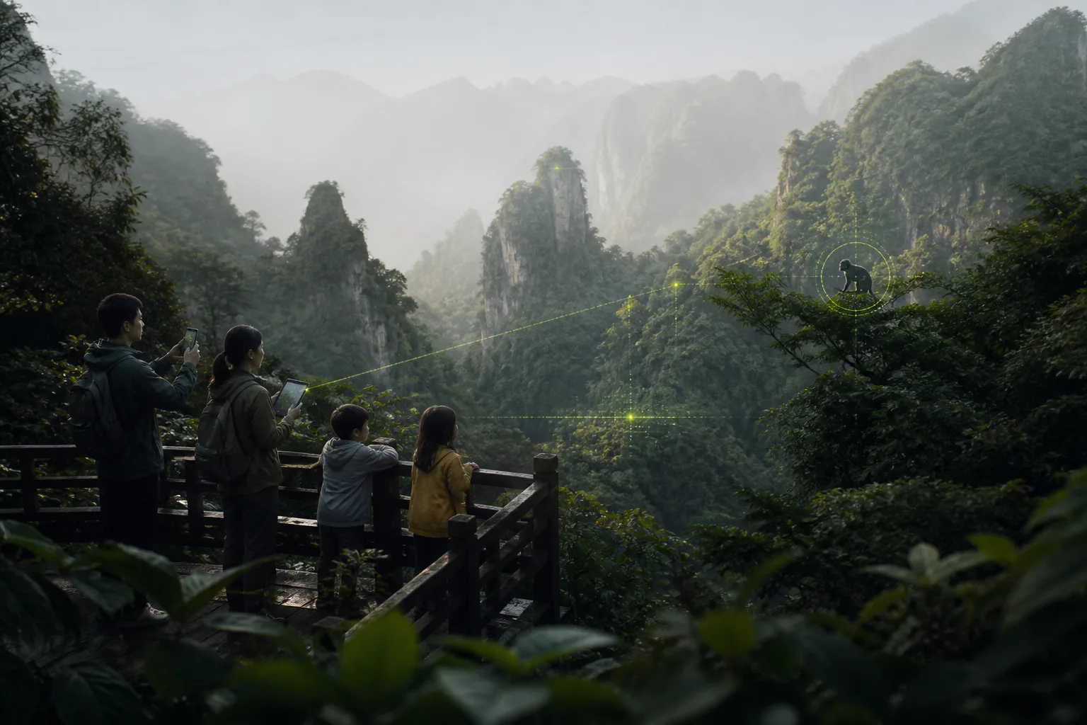 增强现实辅助自然观察的概念场景